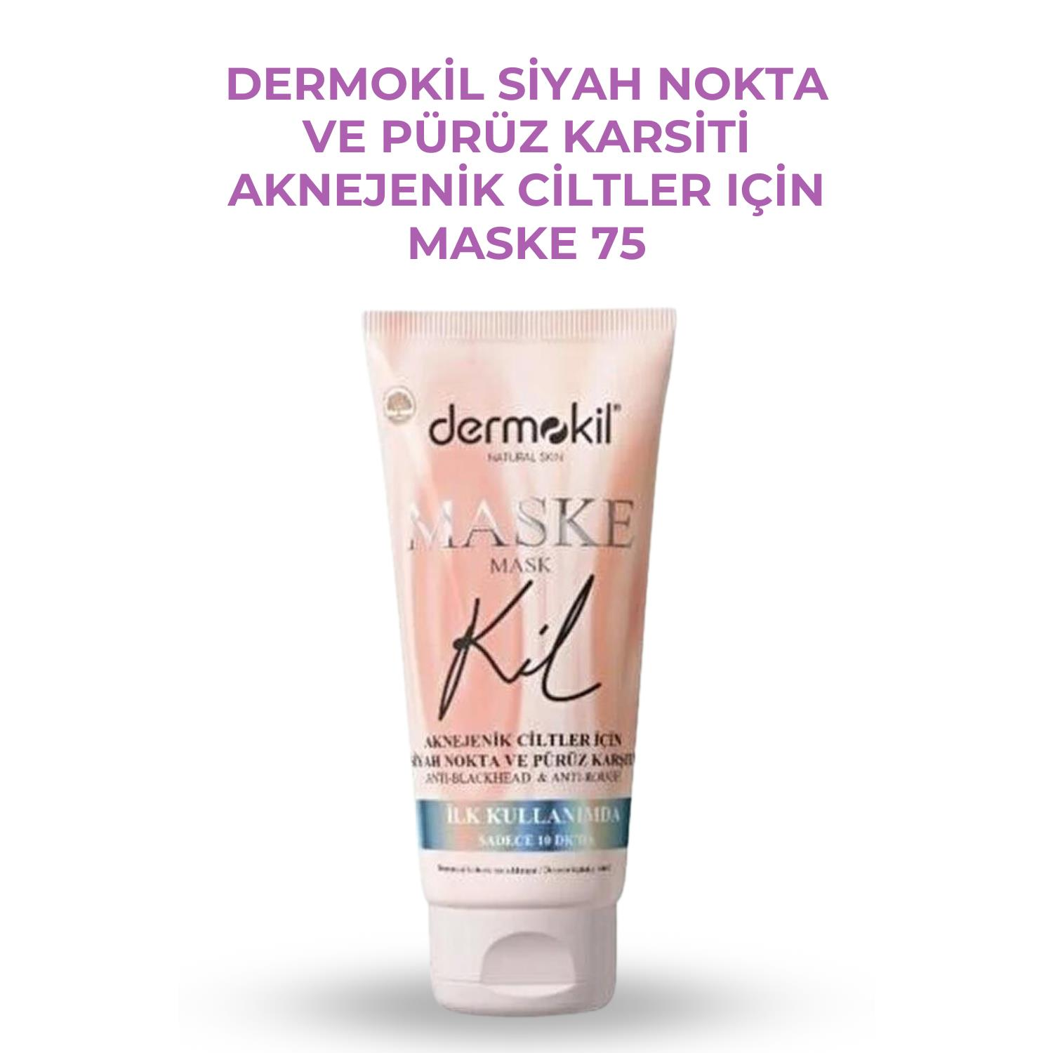 Dermokil Siyah Nokta Ve Pürüz Karsiti Aknejenik Ciltler Için Maske 75