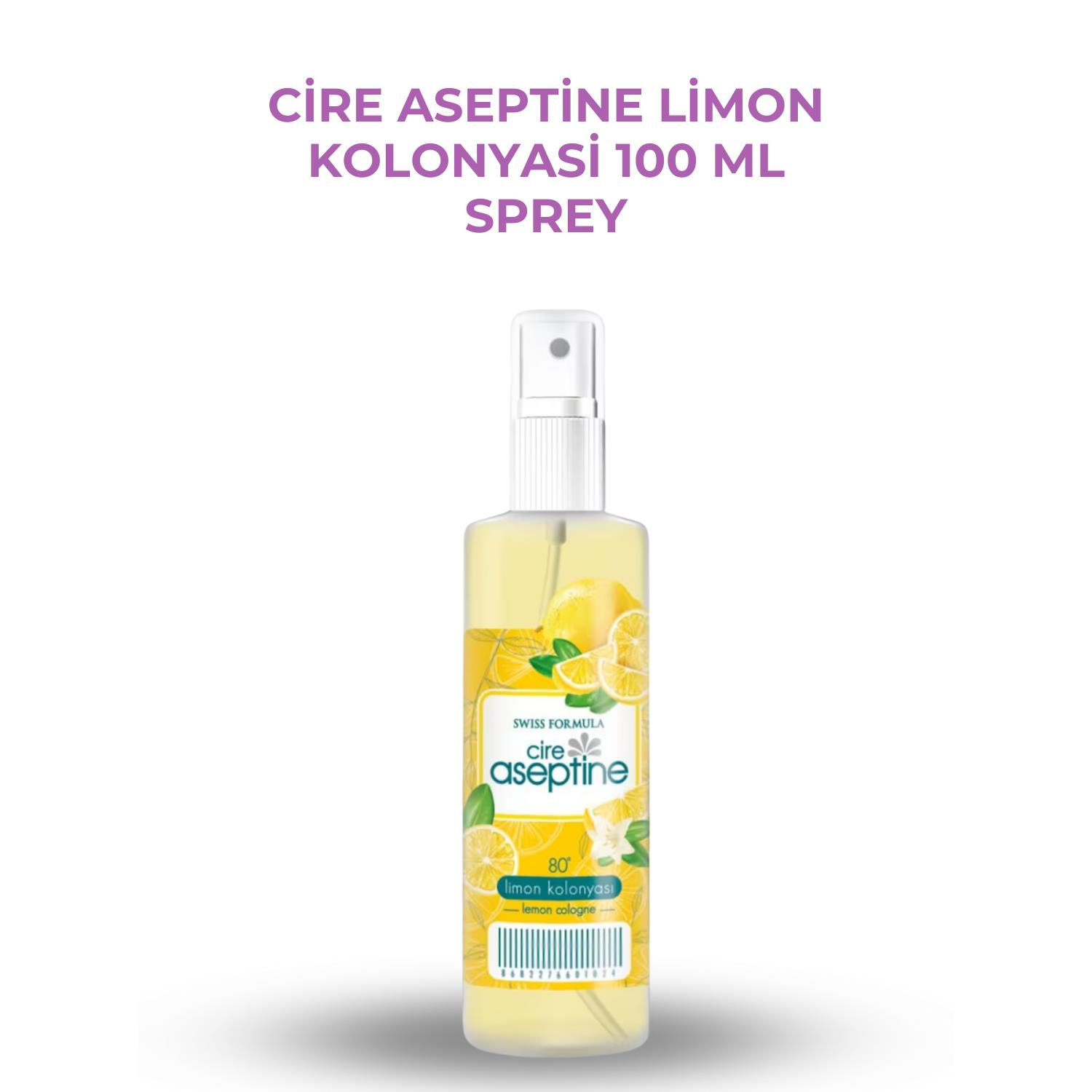Cire Aseptine Limon Kolonyasi 100 Ml Sprey
