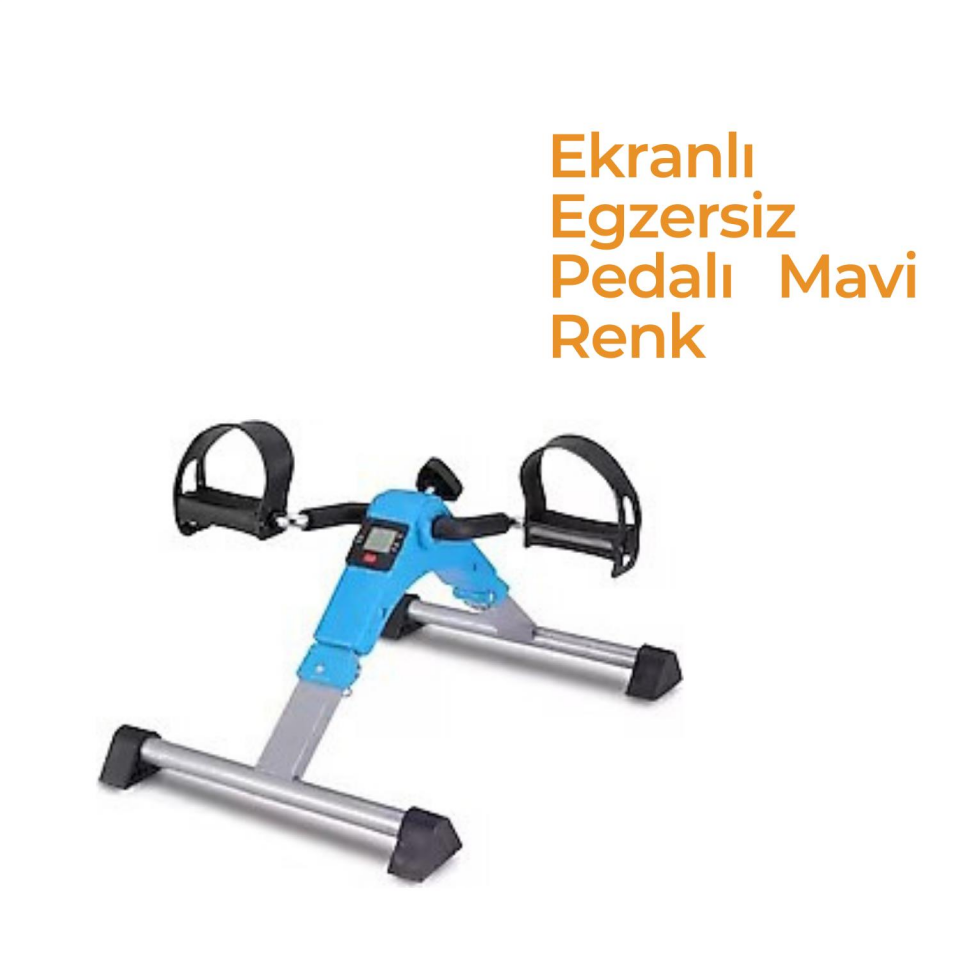 Ekranlı Egzersiz Pedalı Mavi Renk