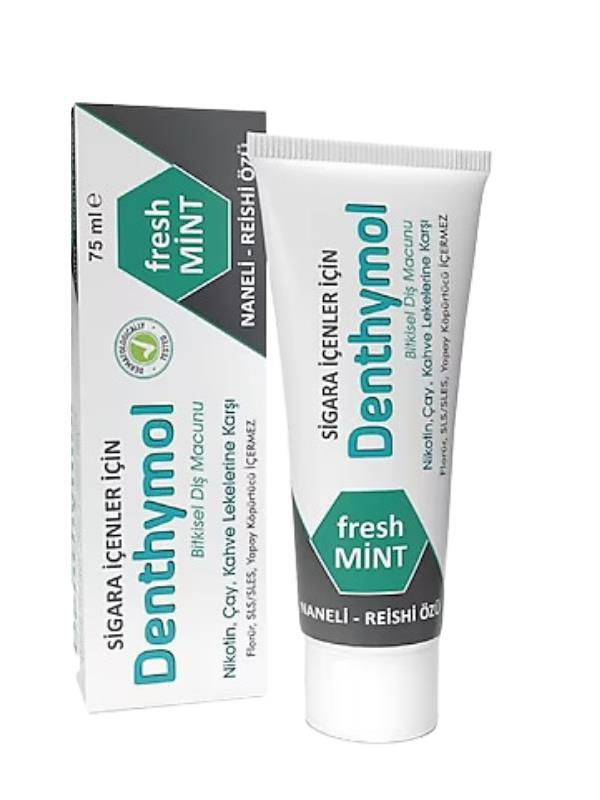 Denthymol Fresh Mint Sigara Içenler Için Bitkisel Dis Macunu 75 ml
