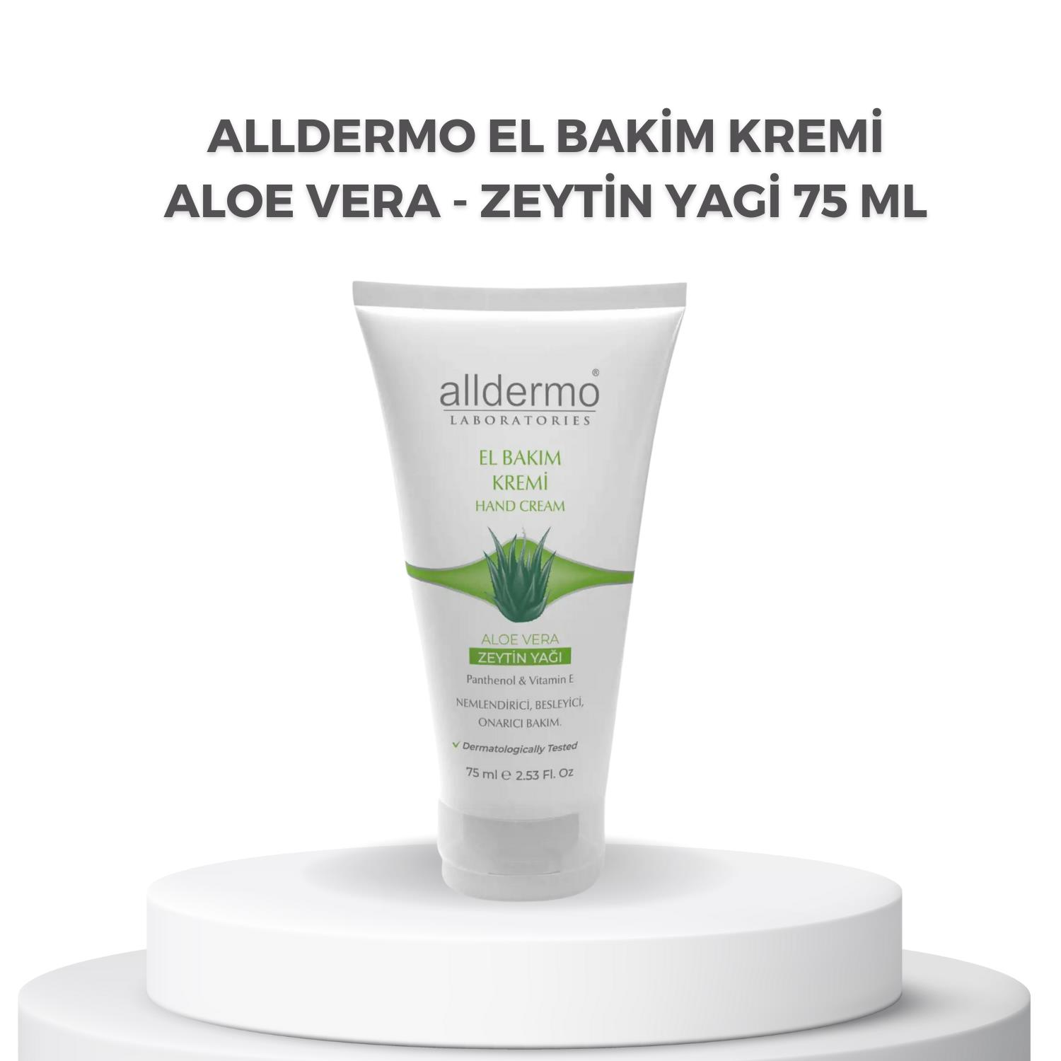Alldermo El Bakim Kremi Aloe Vera - Zeytin Yagi 75 ml