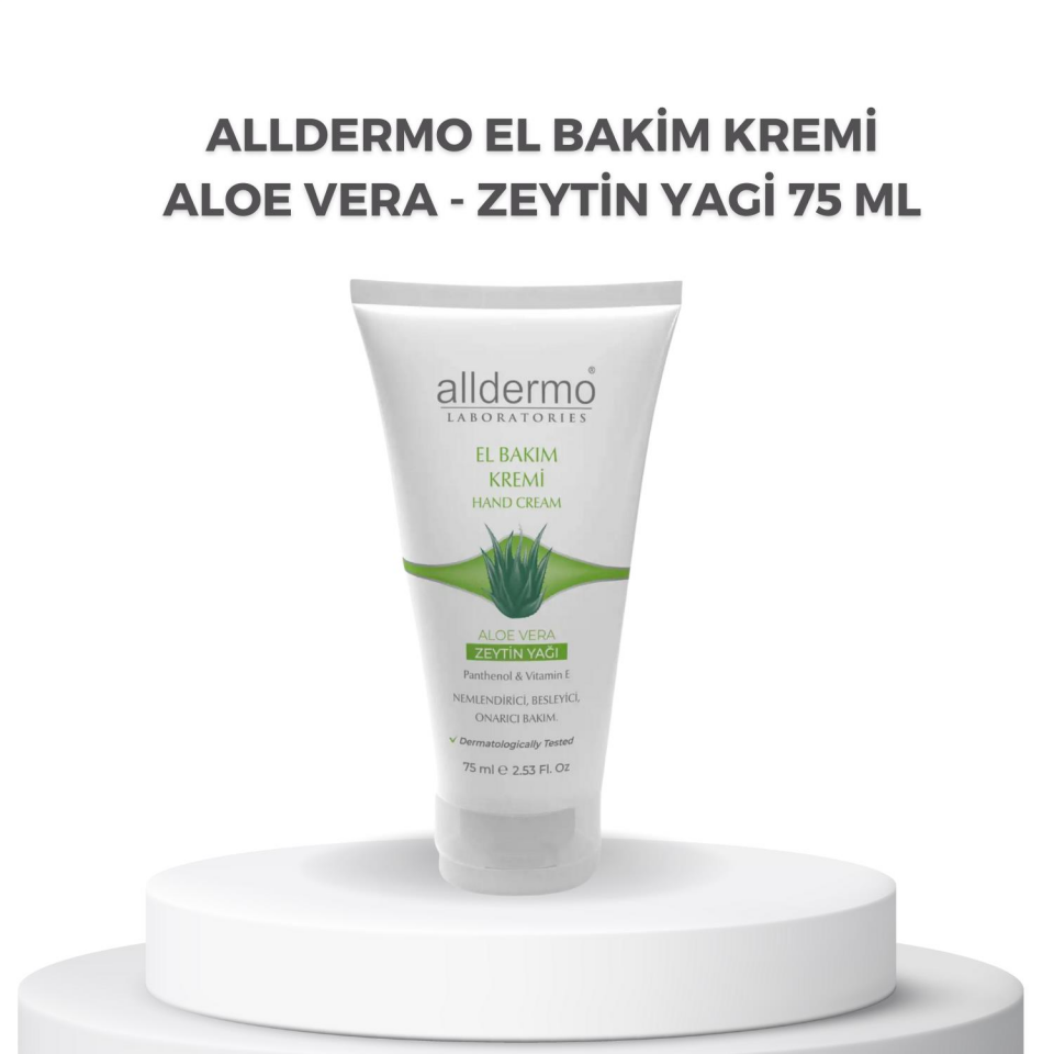Alldermo El Bakim Kremi Aloe Vera - Zeytin Yagi 75 ml