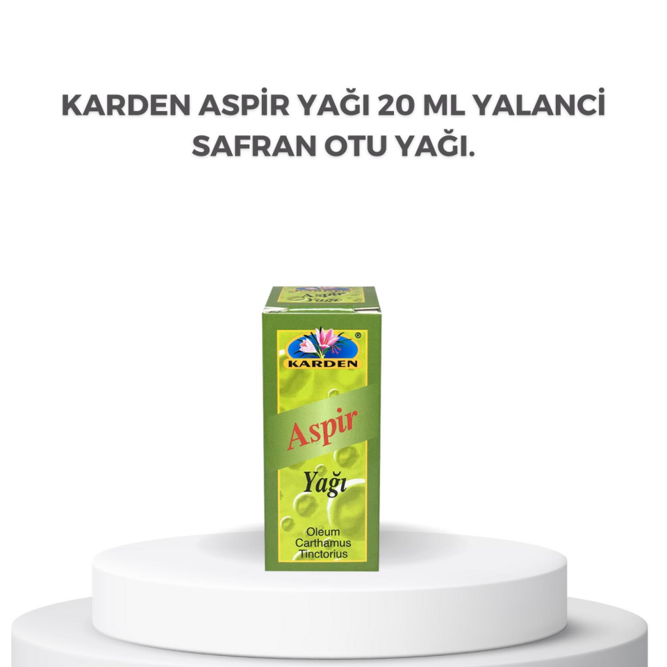 Karden Aspir Yagi 20 ml Yalanci Safran Otu Yagi