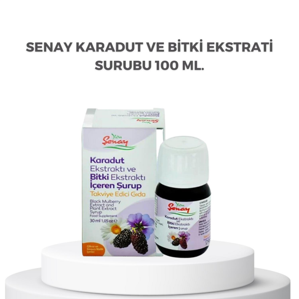 Senay Karadut ve Bitki Ekstrati Surubu 100 Ml
