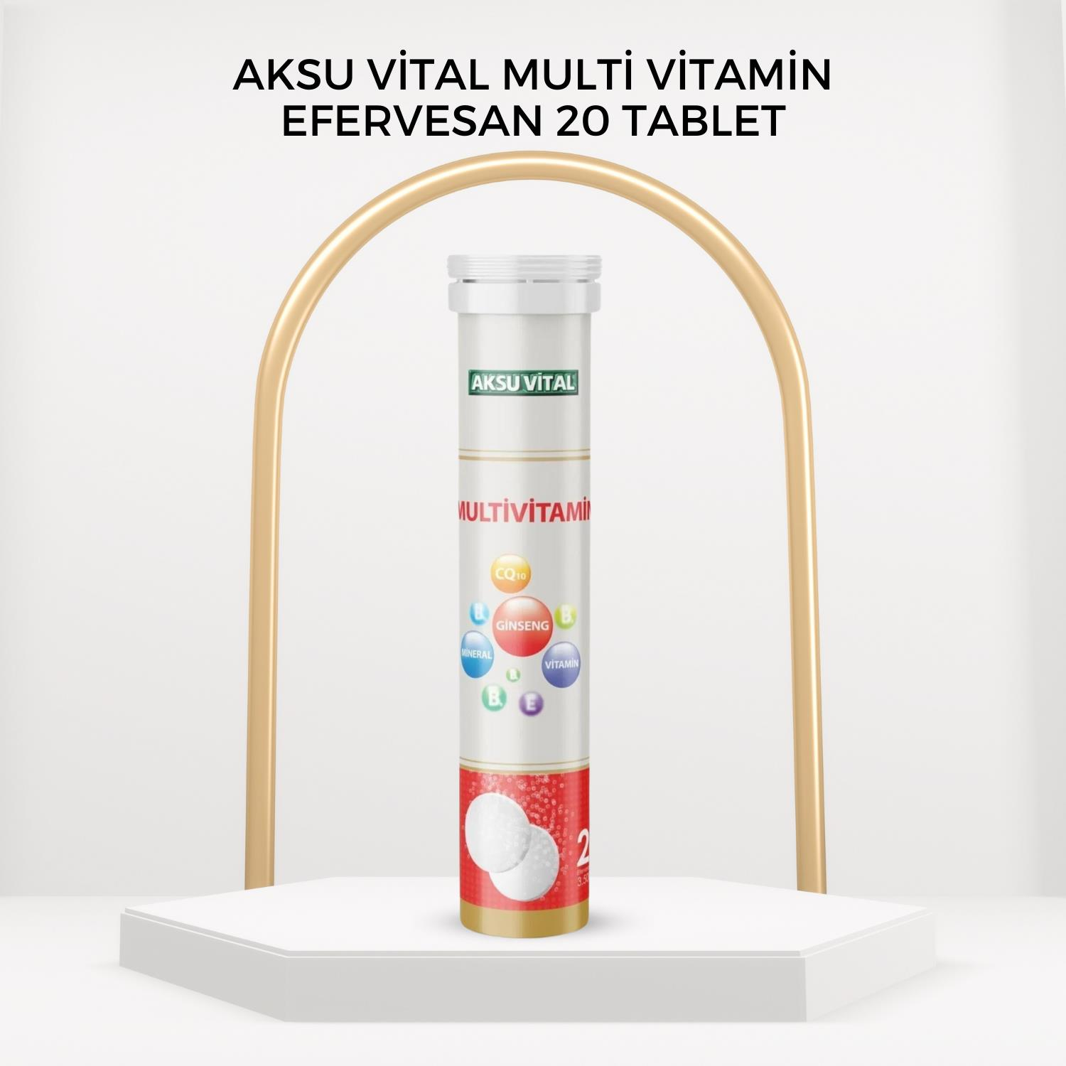 Aksu Vital Multi Vitamin Efervesan 20 Tablet